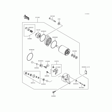 Starter Motor(TC440B-054871&NAMI.)
