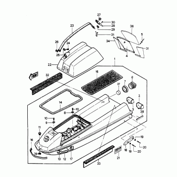 HULL/ENGINE HOOD (JS550-A6/A7)