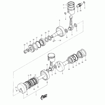 CRANKSHAFT/PISTONS