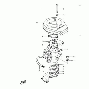 CARBURETOR BRACKETS/FLAME ARRESTER