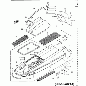 HULL/ENGINE HOOD (JS550-A3/A4)