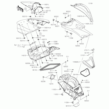 Hull Middle Fittings