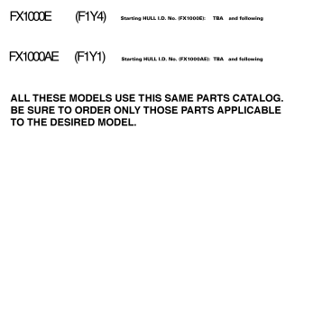 MODELS IN THIS CATALOG