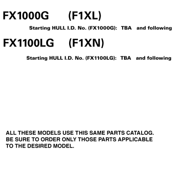 MODELS IN THIS CATALOG