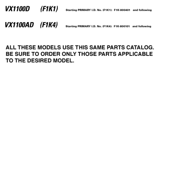 MODELS IN THIS CATALOG