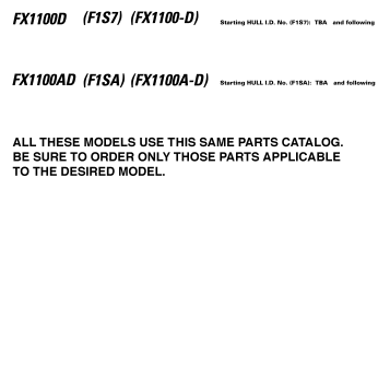 MODELS IN THIS CATALOG