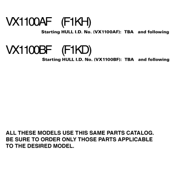 MODELS IN THIS CATALOG