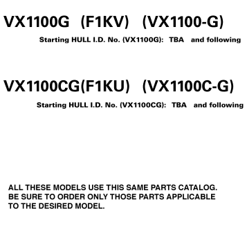 MODELS IN THIS CATALOG