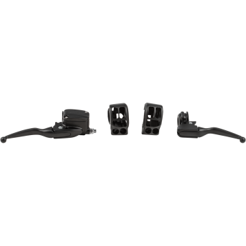 HANDLEBAR CONTROL KIT BLK CABLE CLUTCH `21-UP FLT
