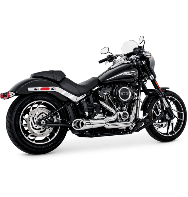 Softail 2 into 1 Combat Shorty Exhaust
