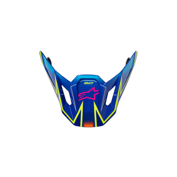 SM7 CAST VISOR ECE06 BLUE/PNK/YLW FLUO GLOSSY