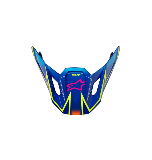SM7 CAST VISOR ECE06 BLUE/PNK/YLW FLUO GLOSSY