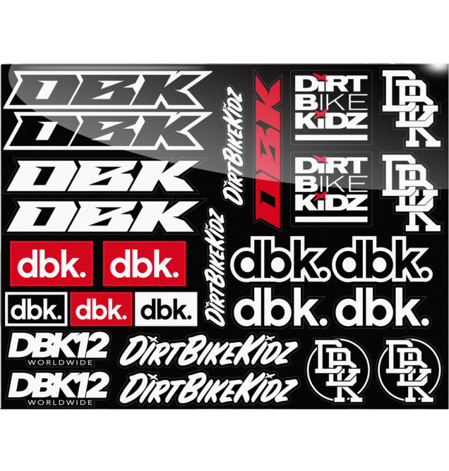 RACE PACK STICKER SHEET 8.5