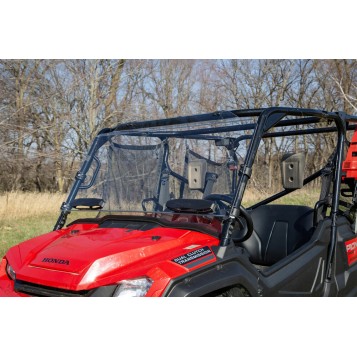 POLY FRONT WINDSHIELD FULL FIXED VENTED HON