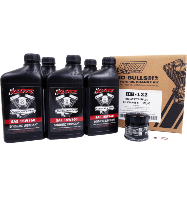 INDIAN POWERPLUS 5QT SYNTHETIC OIL CHANGE KIT