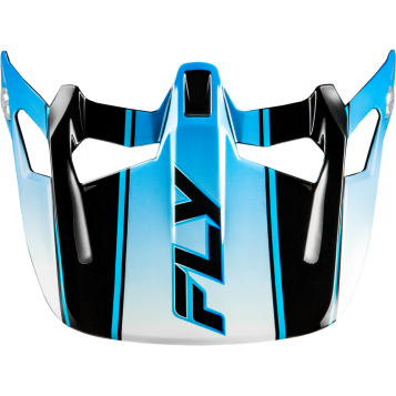 WERX-R CARBON FLOW VISOR BLACK/BLUE/WHITE