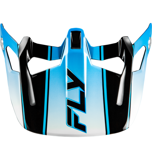 WERX-R CARBON FLOW VISOR BLACK/BLUE/WHITE