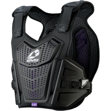 F1 PRO CHEST PROTECTOR W/REZRO BLACK/WHITE LG/XL