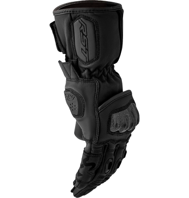 S1 D3O LADIES GLOVE BLACK LEATHER MD