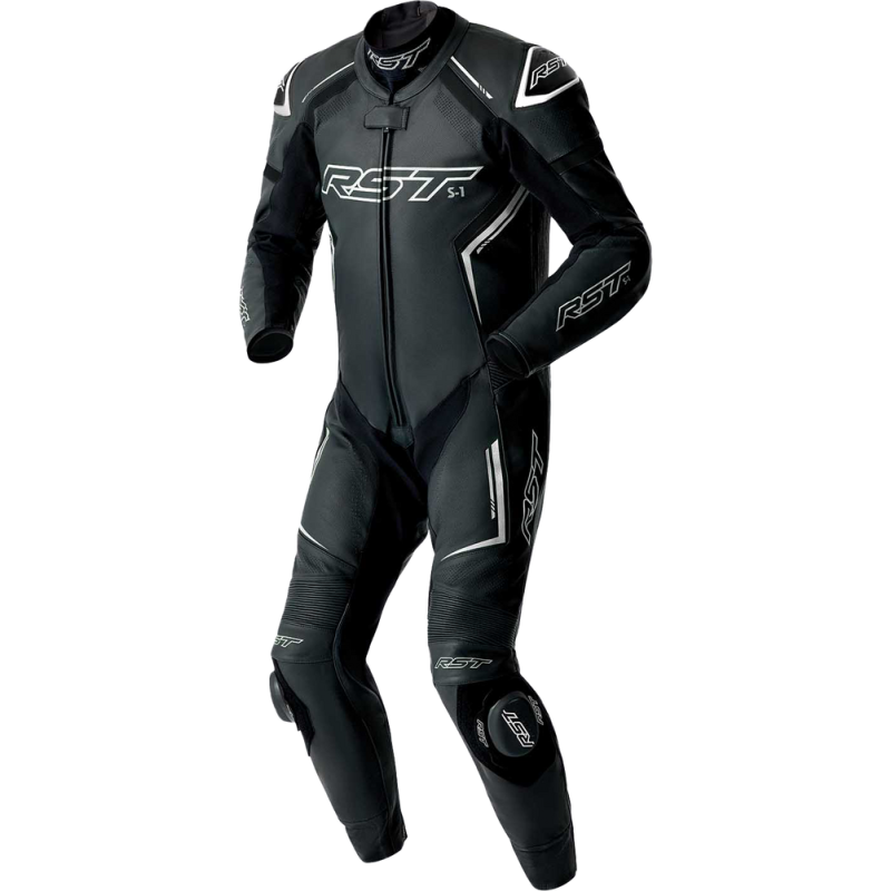 S1 D3O SUIT BLK/WHI LEATHER LG S1 D3O SUIT BLK/WHI LEATHER LG