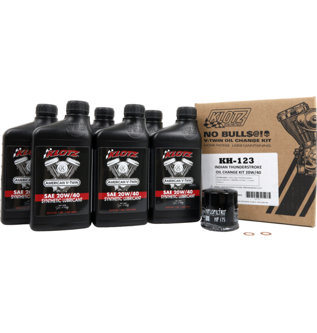 Indian® Motorcycle Thunderstoke Engine 15W-6 Synthetic Oil Change Kit