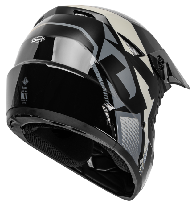 MX-46 COMPOUND HELMET BLACK/GREY/WHITE XL