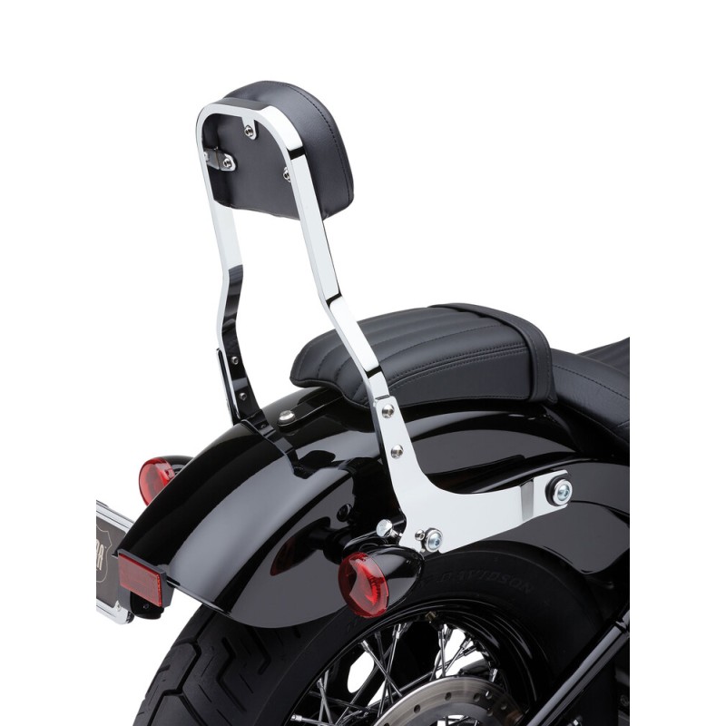 COBRA DETACHABLE BACKREST SHORT CHROME DYNA 06-17 COBRA DETACHABLE BACKREST SHORT CHROME DYNA 06-17