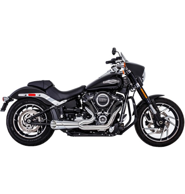 Softail 2 into 1 Combat Shorty Exhaust