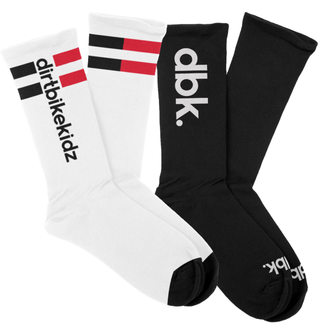 BASIC SOCK 2 PACK WHITE/BLACK