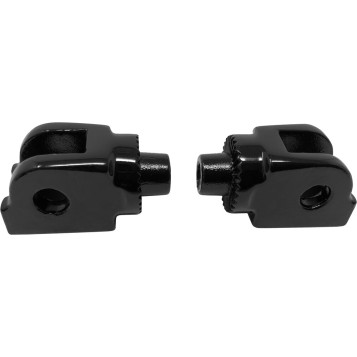 SPLINED RIDER PEG ADAPTER GLOSS BLACK `18-22 SOFTAIL