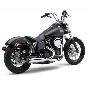 POWRPRO RPT 2-1 CHROME/ BLK TIP DYNA 12-17