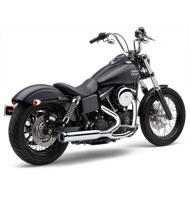 POWRPRO RPT 2-1 CHROME/ BLK TIP DYNA 12-17