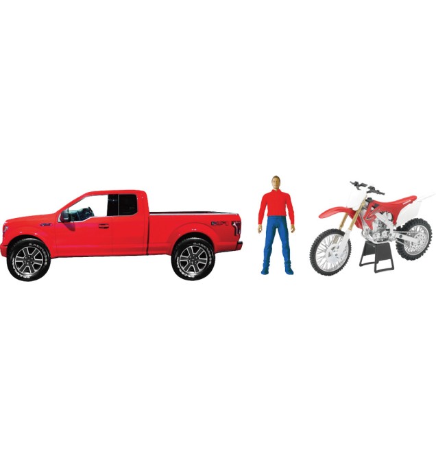 1:14 Scale Truck w/Motorcycle