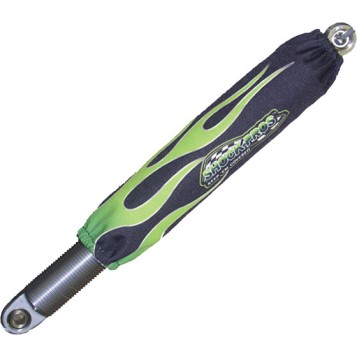 Shock Covers Black W/Green Flames