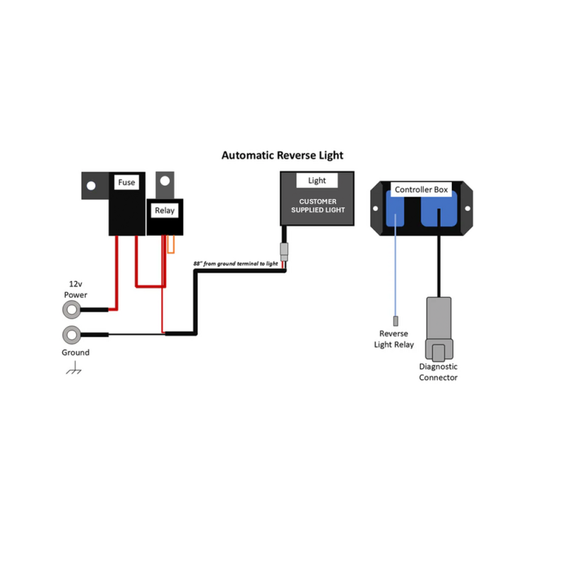Smart Wire Reverse Light Kit No Light Smart Wire Reverse Light Kit No Light