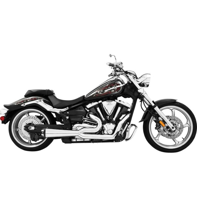 EXHAUST 2 INTO 1 BLACK HON