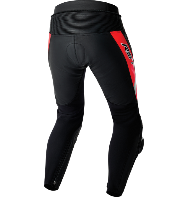 TRACTECH EVO 5 D3O PANTS BLK/FLO RED LEATHER LG