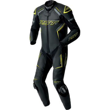 S1 D3O SUIT BLK/GRY/FLO YEL LEATHER 2X