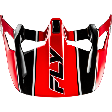 WERX-R CARBON FLOW VISOR BLACK/RED