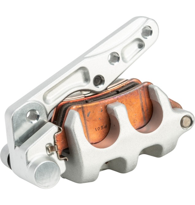 FRONT BRAKE CALIPER COMPLETE SILVER