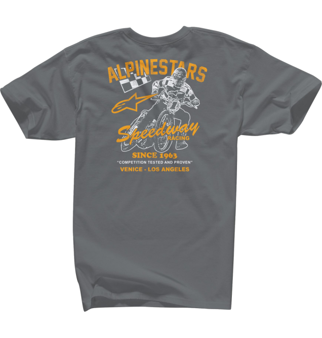 SPEEDWAY TEE CHARCOAL XL