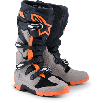 TECH 7 ENDURO BLK/WARM GRY/ORANGE FLUO 11