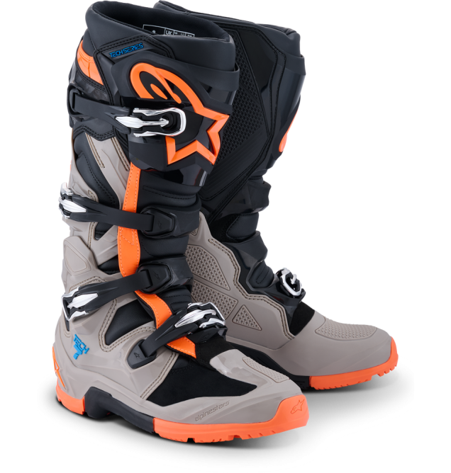 TECH 7 ENDURO BLK/WARM GRY/ORANGE FLUO 11