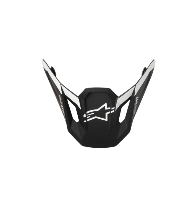 SM7 DASHER VISOR ECE06 BLACK/WHITE MATT