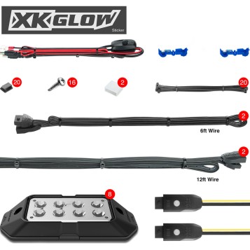 RGB LED Rock XKChrome Light Kit