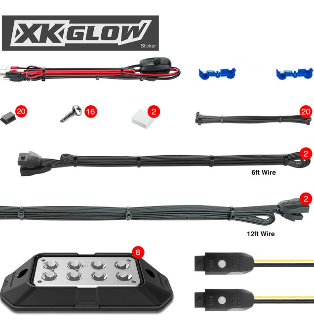 RGB LED Rock XKChrome Light Kit
