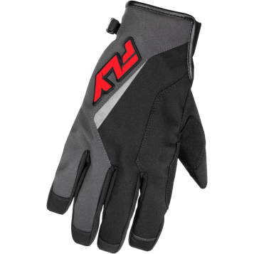 YOUTH TITLE GLOVES GREY/BLACK/RED YL