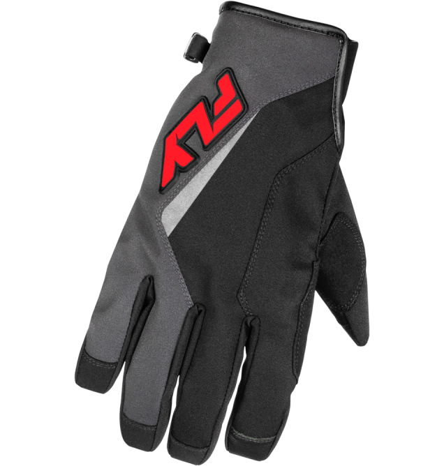 YOUTH TITLE GLOVES GREY/BLACK/RED YL