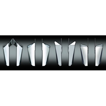 Dakota Windshield Chrome Lowers