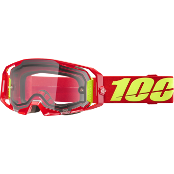 ARMATIC  ENDURO MOTO GOGGLE RED CLEAR LENS